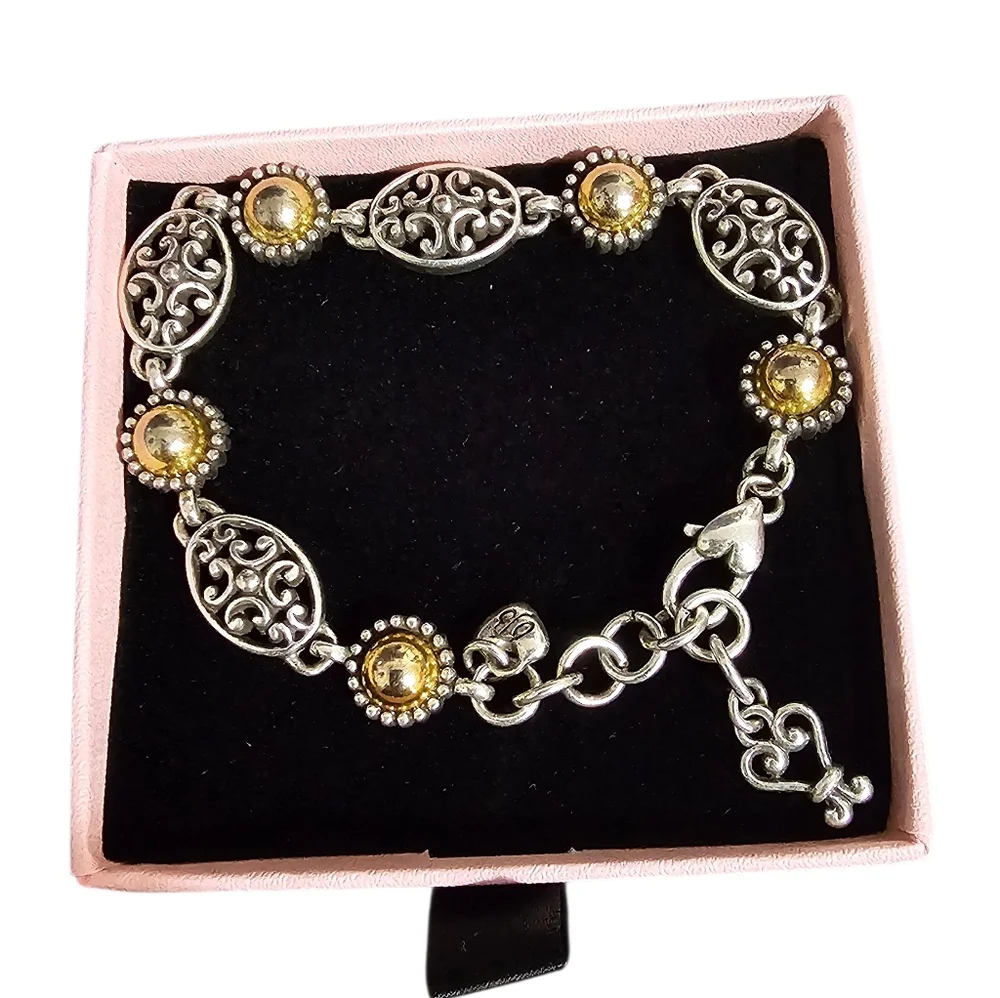 Brighton Silver-Tone and Gold-Tone. Filigree Bracelet